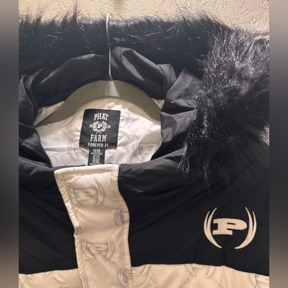 Vintage Phat Farm Fur Hooded Puffer Coat Nwt Men's 2X - Picture 4 of 7